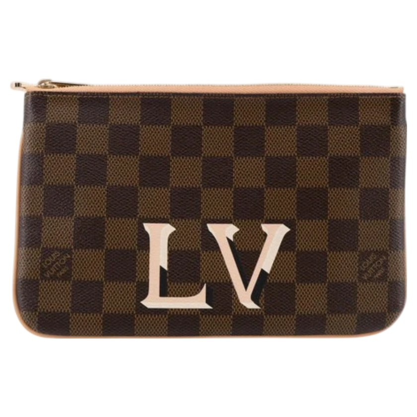 Louis Vuitton Damier Ebene Double Zip Pochette-9203517281