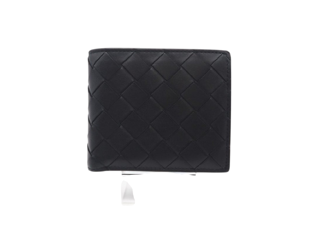Bottega Veneta Intrecciato Medium Bifold Wallet Black-18110398654
