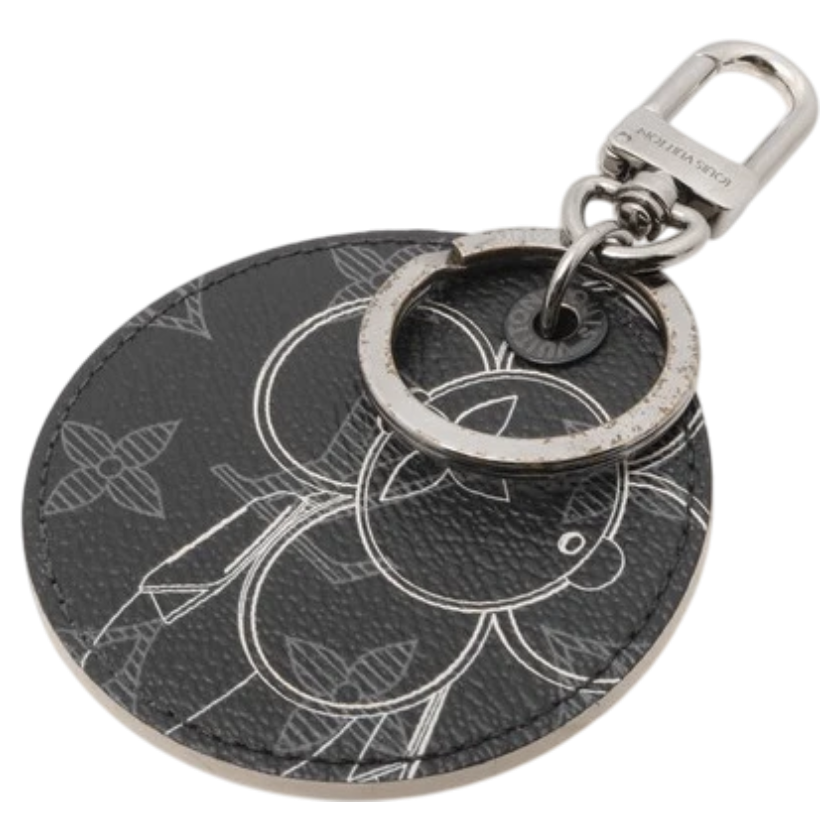 Louis Vuitton  Monogram Eclipse Illustre Vivienne Bag Charm Key Holder-9625443897