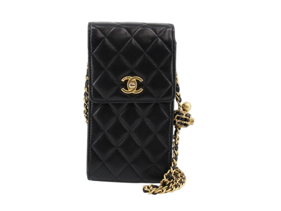 Chanel Lambskin Quilted Pearl Crush Phone Holder-18060693138