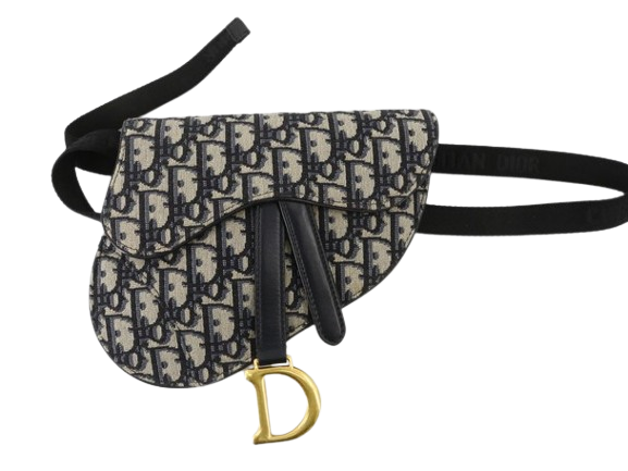 Dior Saddle Oblique Canvas Belt Bag