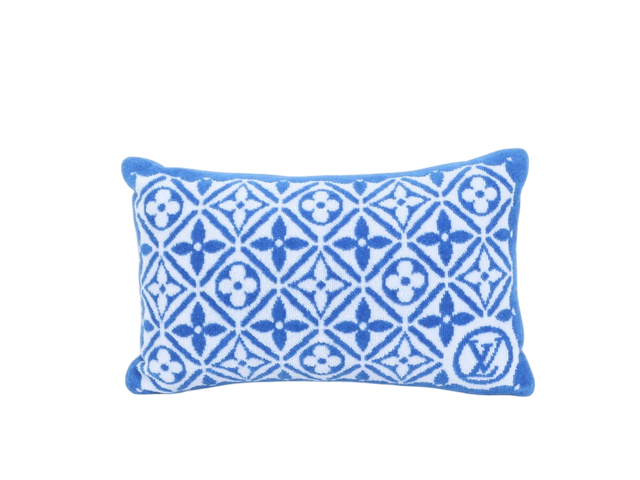 Louis Vuitton By the Pool Petite Cushion White Blue Cotton-18161646726