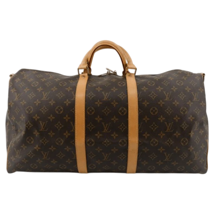 Louis Vuitton Keepall 55 Boston Bag Brown Monogram-9766224726