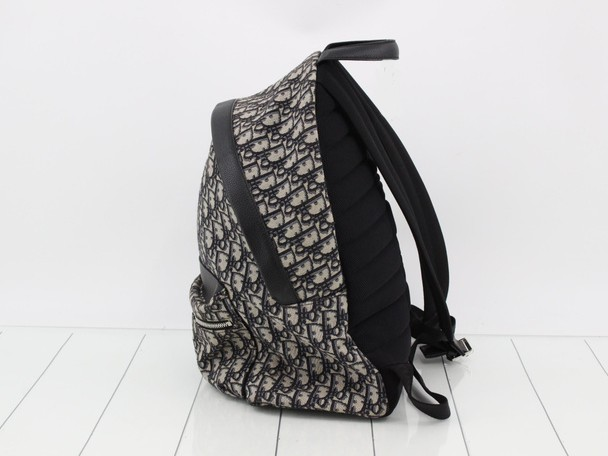 Christian Dior Oblique Diortravel Backpack Blue