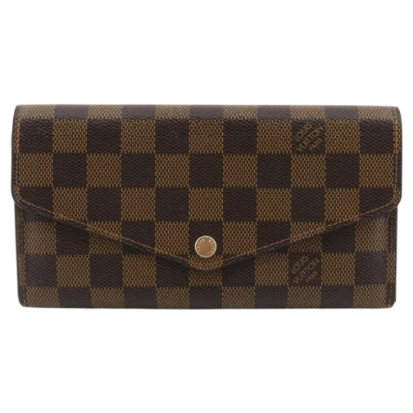 Louis Vuitton Damier Ebene Neo Sarah Long Wallet Brown-9879755879