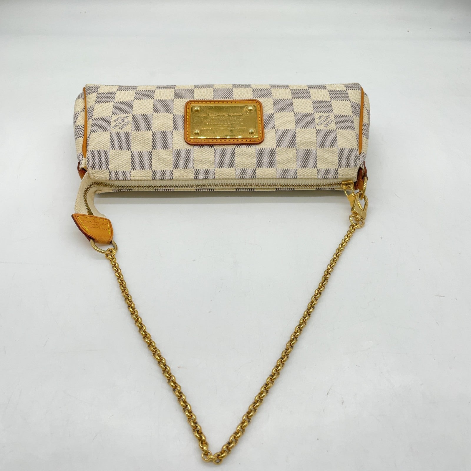 Louis Vuitton Damier Azur Eva Pouch Chain Bag