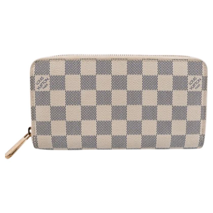 Louis Vuitton Damier Azur Zippy Wallet White-9888861431
