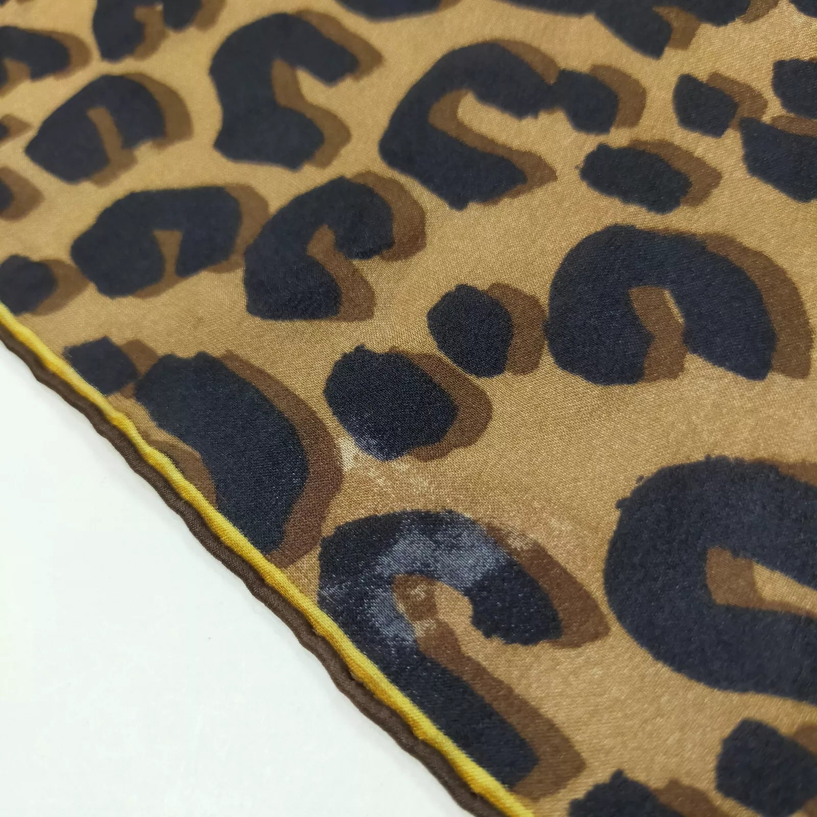 Louis Vuitton Monogram Leopard Print Silk Scarf